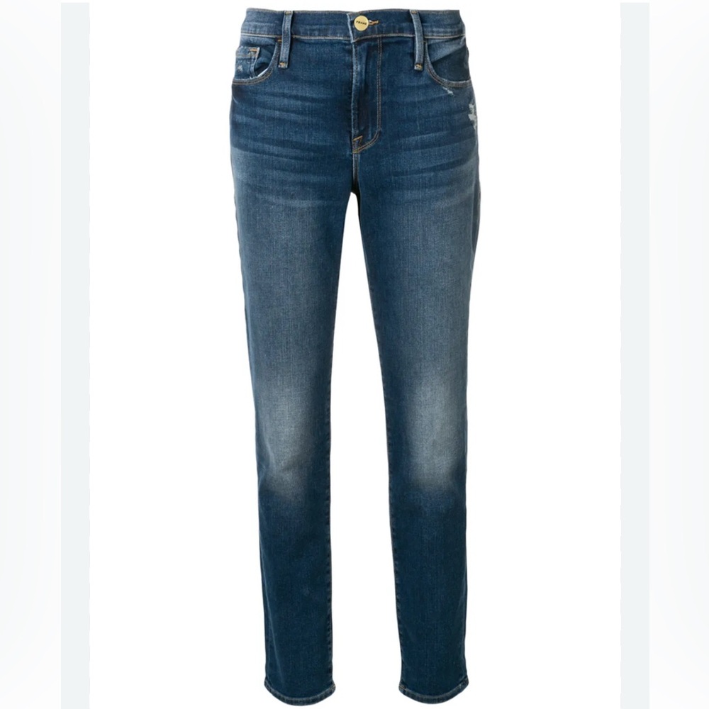 👖 Frame Denim Blue Straight Leg Jeans Classic Style